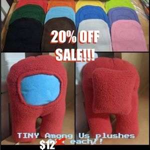 Tiny Among Us Avatar Plushes